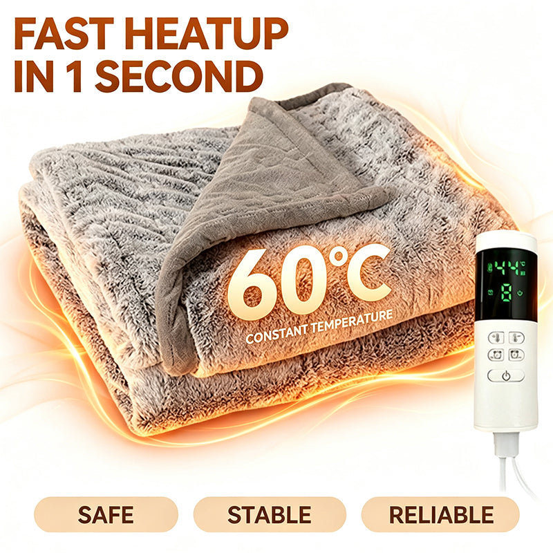 Fast Heating Thickened Electric Heated Blanket, Warm Household Blanket for Single or Two People