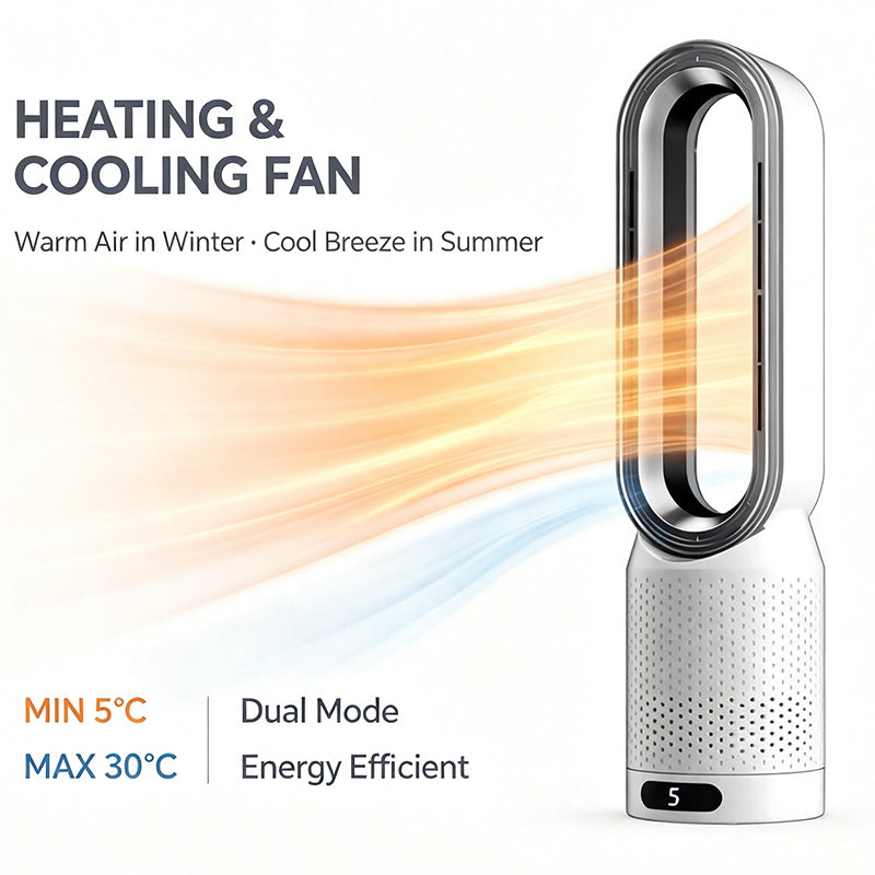 Smart 2-in-1 Cooling & Heating Tower Fan | All-Season Comfort
