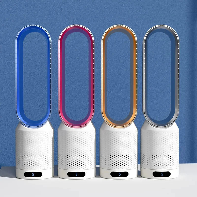 Smart Remote Bladeless Fan | 8 Speed Timing Oscillating Quiet Cooling Fan