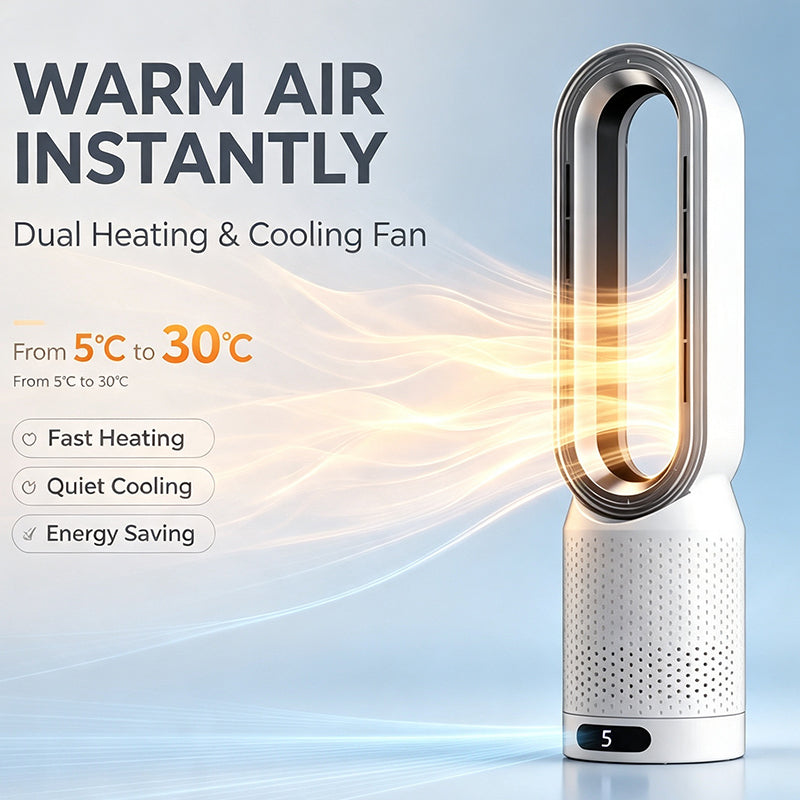Smart 2-in-1 Cooling & Heating Tower Fan | All-Season Comfort