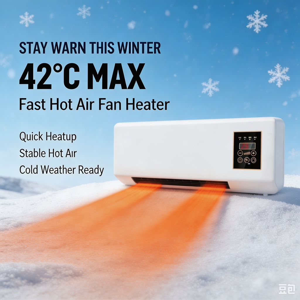 2 in 1 Wall Mounted Air Conditioner Fan, Portable Cooling