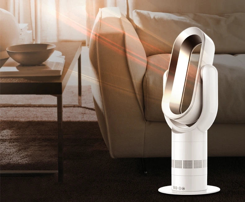 Cold and warm fan Remote Control Bladeless Cooling Fan 220V Ultra-quiet Electric Fan Air Purifier Top Quality Appointment 1-9H