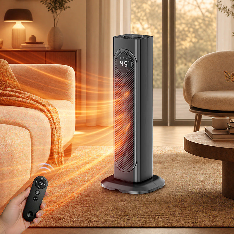 Vertical Stand Fan Heater | Quiet Energy‑Efficient Fast Heating for Home & Office