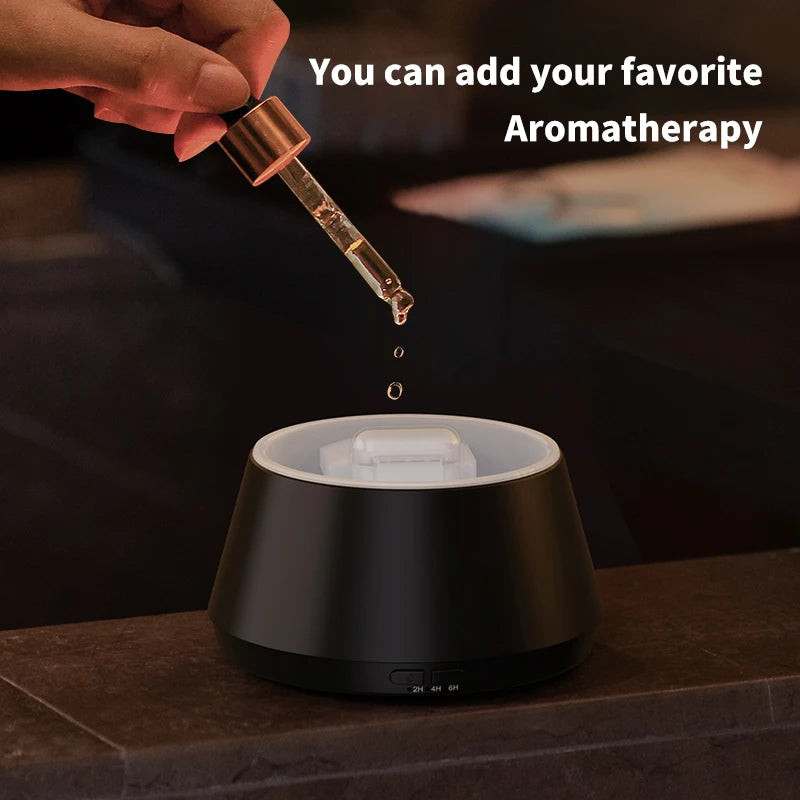 Candlelight Flame Aroma Diffuser Remote Control Auto‑Spray Essential Oil Humidifier