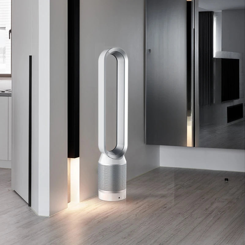 42'' Bladeless Air Purifier Tower Fan with 8 Wind Modes,Oscillating Baby-Safe Floor Fan,Remote Control Energy-Saving Design Home