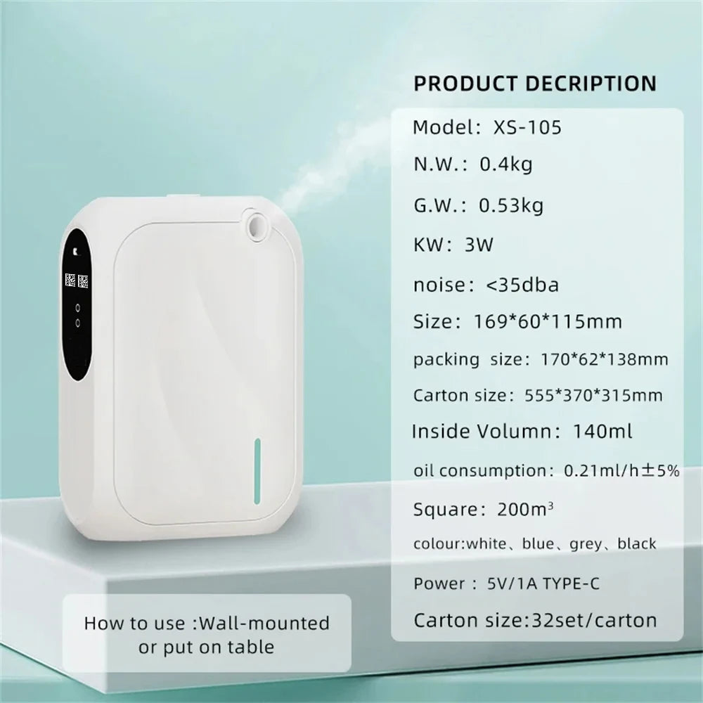 Waterless Essential Oil Scent Machine Bluetooth APP Control for Home Hotel Aroma Diffuser
