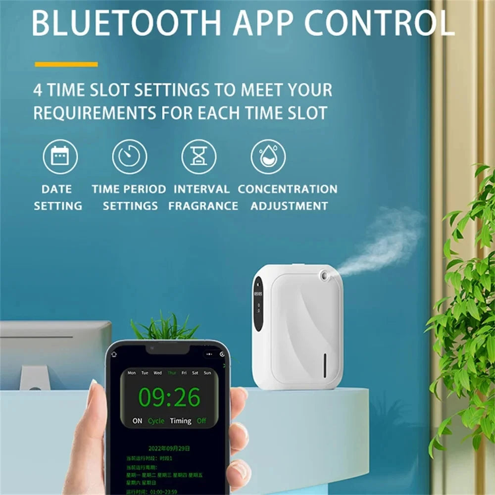Waterless Essential Oil Scent Machine Bluetooth APP Control for Home Hotel Aroma Diffuser