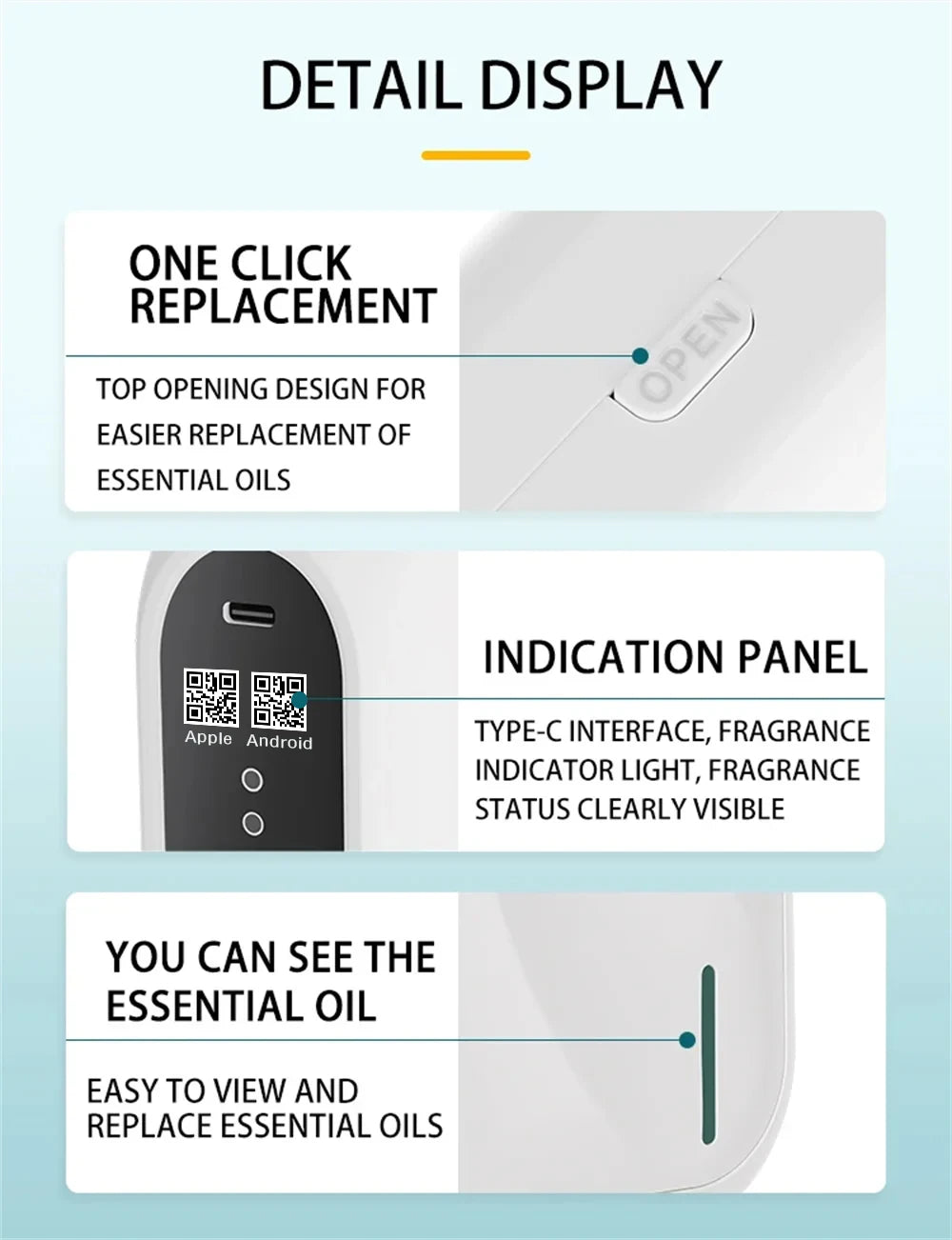 Waterless Essential Oil Scent Machine Bluetooth APP Control for Home Hotel Aroma Diffuser