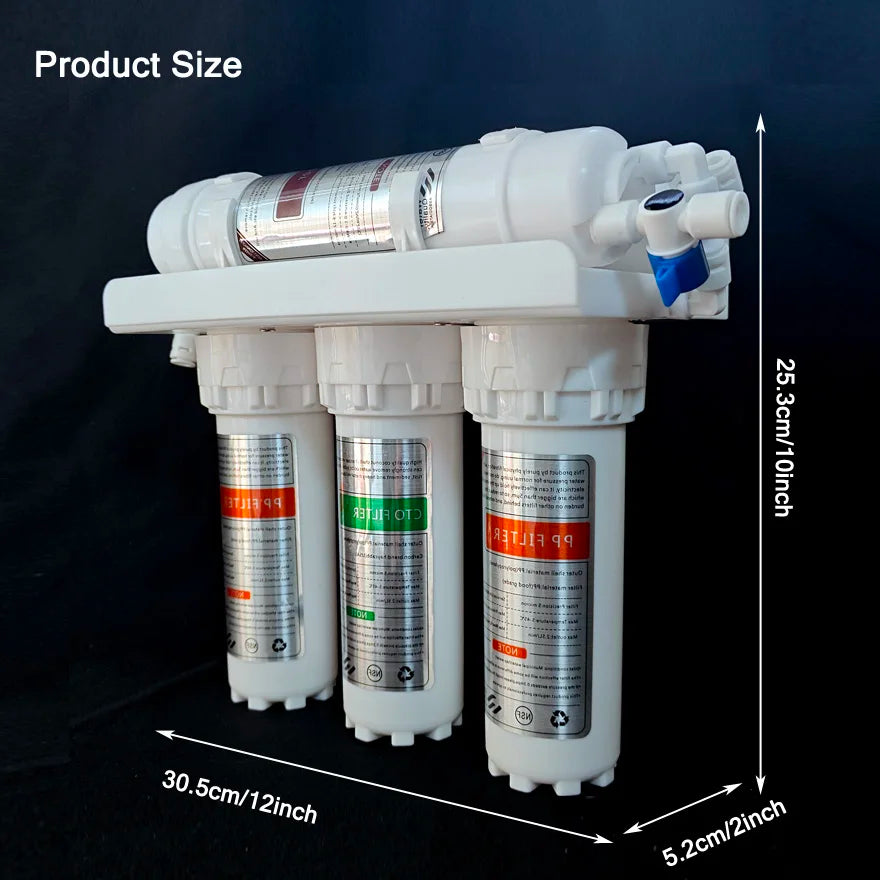 Small 5-level 6-level ultrafiltration filter with a filtration accuracy of 0.01 microns, pre filter for household kitchen water