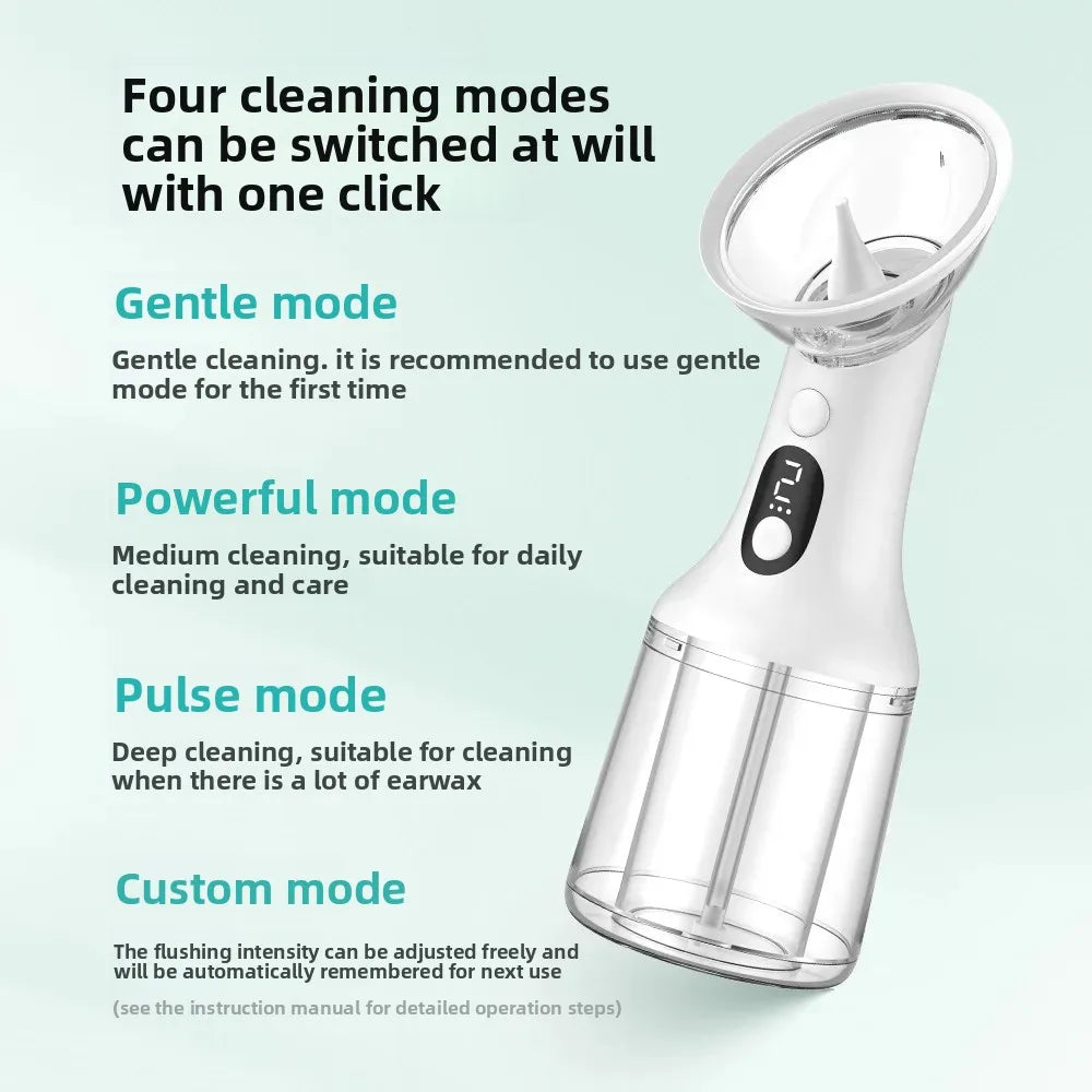 Intelligent electric ear washer,  multi-functional earwax ear canal cleaner