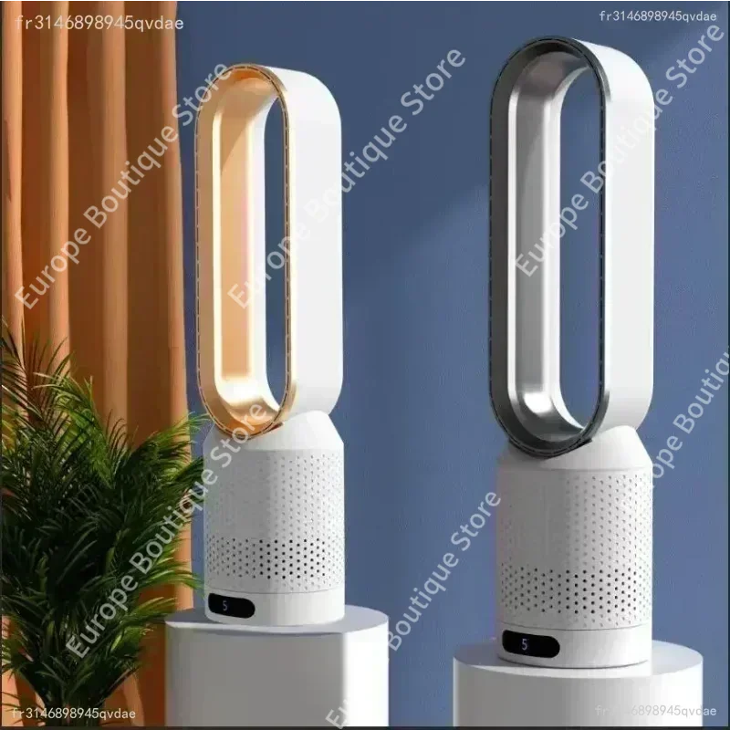 2026 Quiet Bladeless Tower Fan Air Purification Electric Fan Circulation for Dormitory Home Floor Desk Desktop