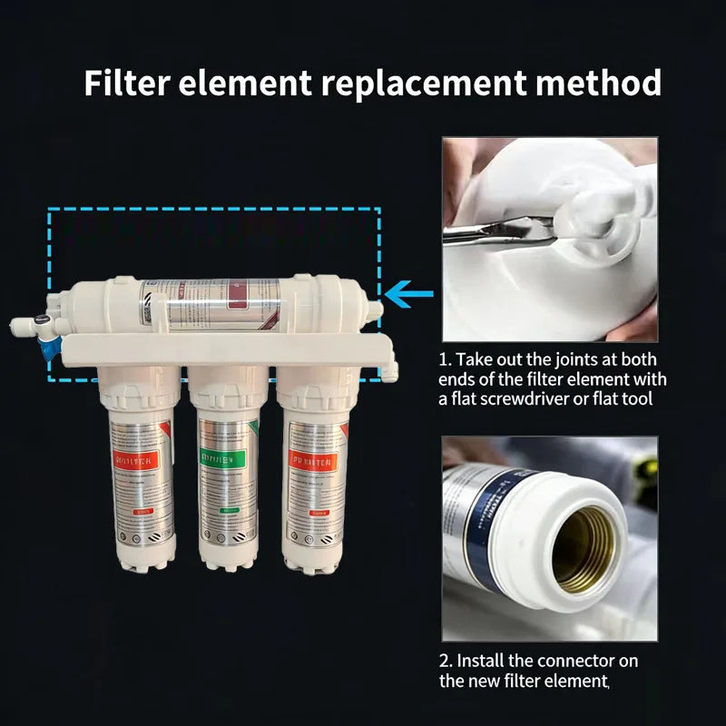Small 5-level 6-level ultrafiltration filter with a filtration accuracy of 0.01 microns, pre filter for household kitchen water