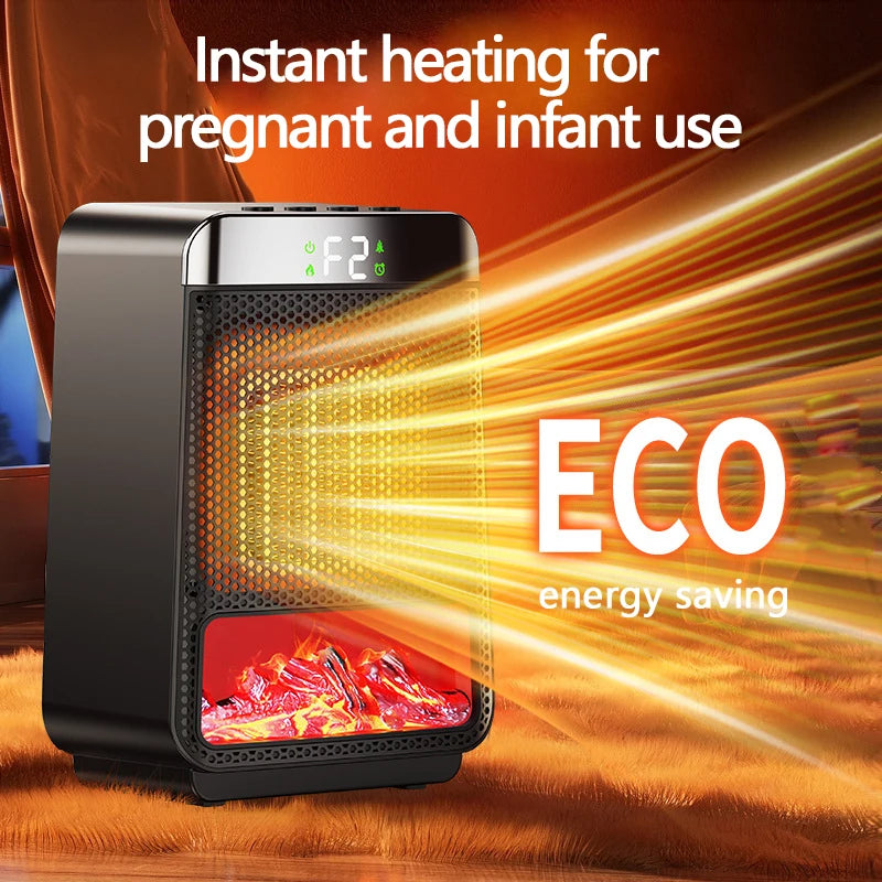 Mini PTC Ceramic Heater – Portable Safe Fan Heater for Desk
