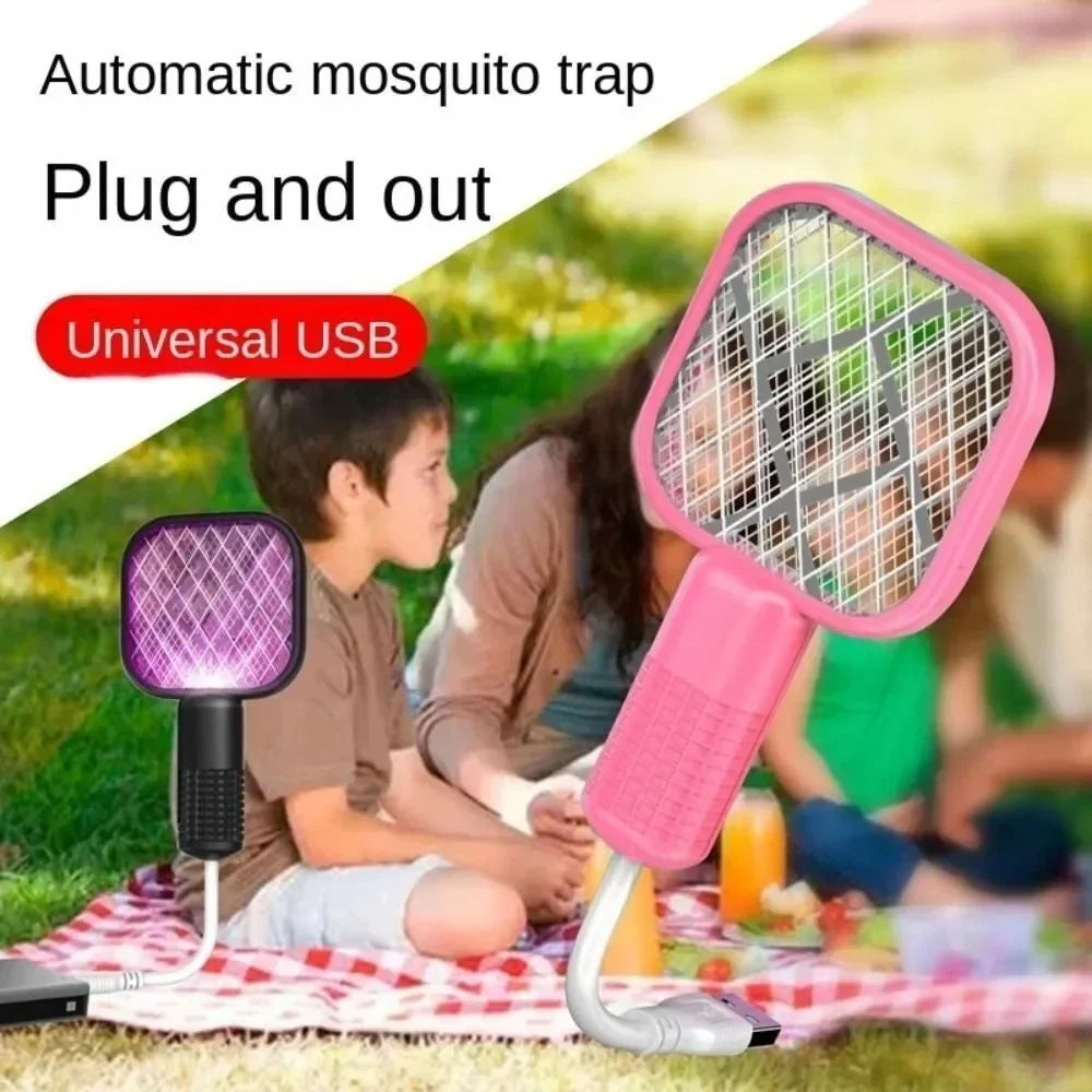 Summer New USB Mosquito Swatter Trap  UV Light Mosquito Trap Portable Mosquito Killer Lamp  for for Outdoor Picnic Camping Hotel