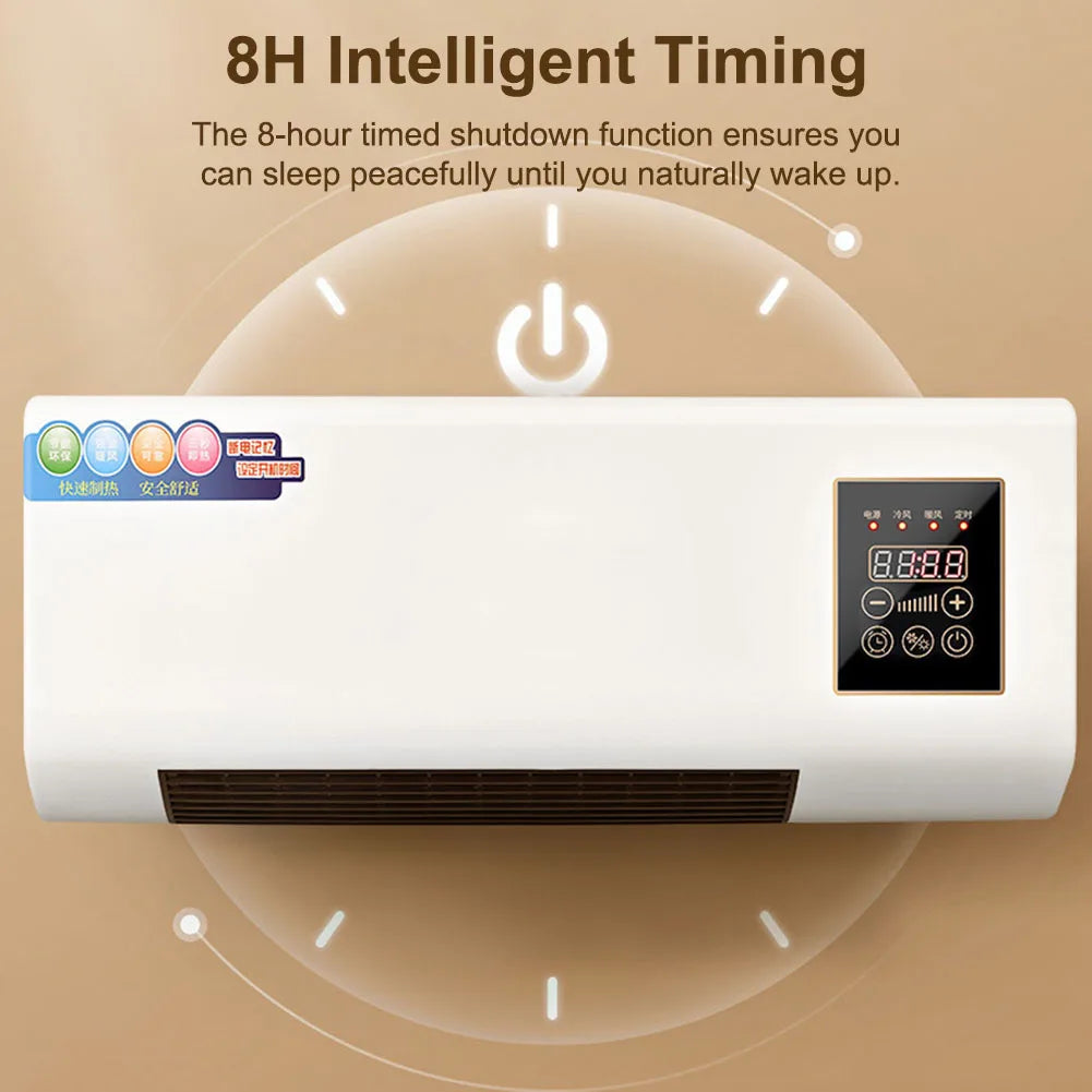 2 in 1 Cooling Heating Machine Ductless Air Conditioner Wall-mounted Air Conditioner Fan and Heater RV Air Conditioner Fan