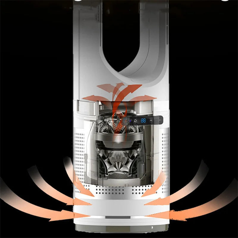 2026 New 18 inch Warm and Cold Floor Type purification Fan super long time, quiet, multi gear, safety and no fan blade design