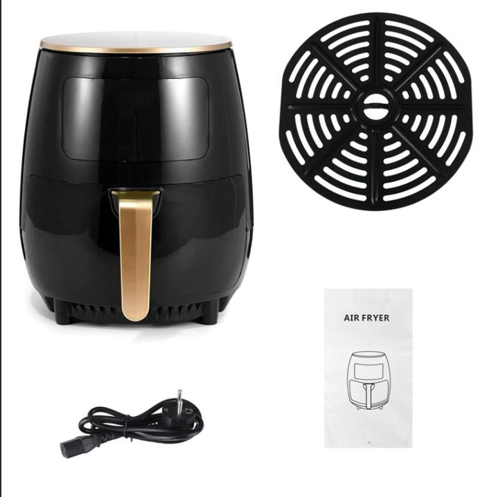 6L Large Capacity Air Fryer 1400W Multifunctional Touch Screen Fully Automatic Electric French Fries Maker for Household