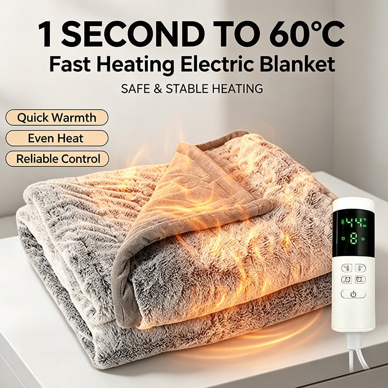 Fast Heating Thickened Electric Heated Blanket, Warm Household Blanket for Single or Two People - WindFrameTech