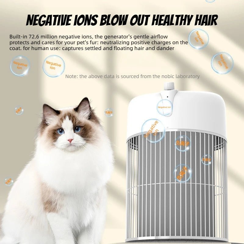 Pet Air Purifier HEPA Filter for Cat Hair Dander Odor Dust Large Room - WindFrameTech