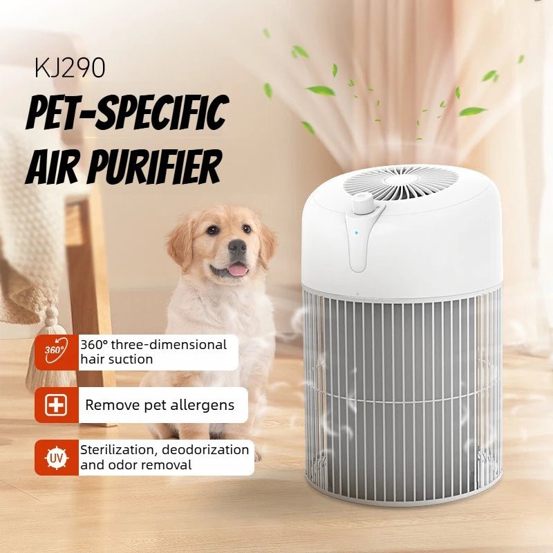 Pet Air Purifier HEPA Filter for Cat Hair Dander Odor Dust Large Room - WindFrameTech