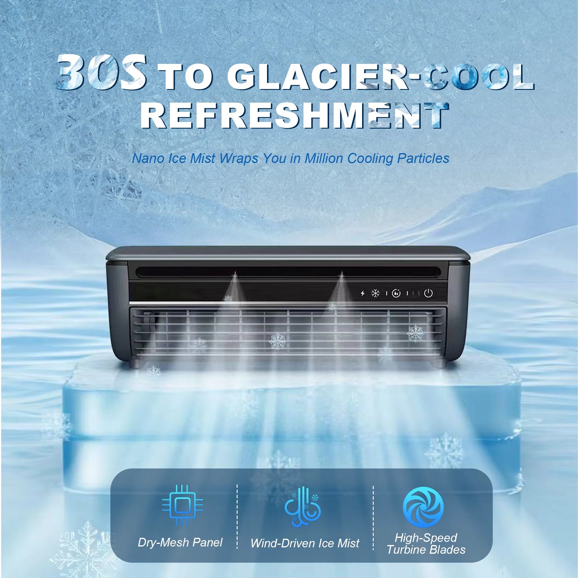 Portable Mist Cooling Fan - WindFrameTech