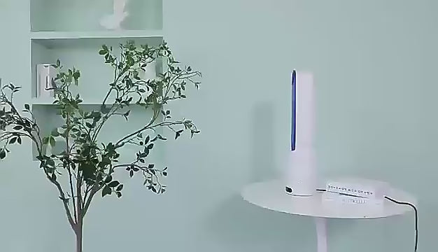 8 Speed Bladeless Tower Fan With Timer & Remote For Bedroom
