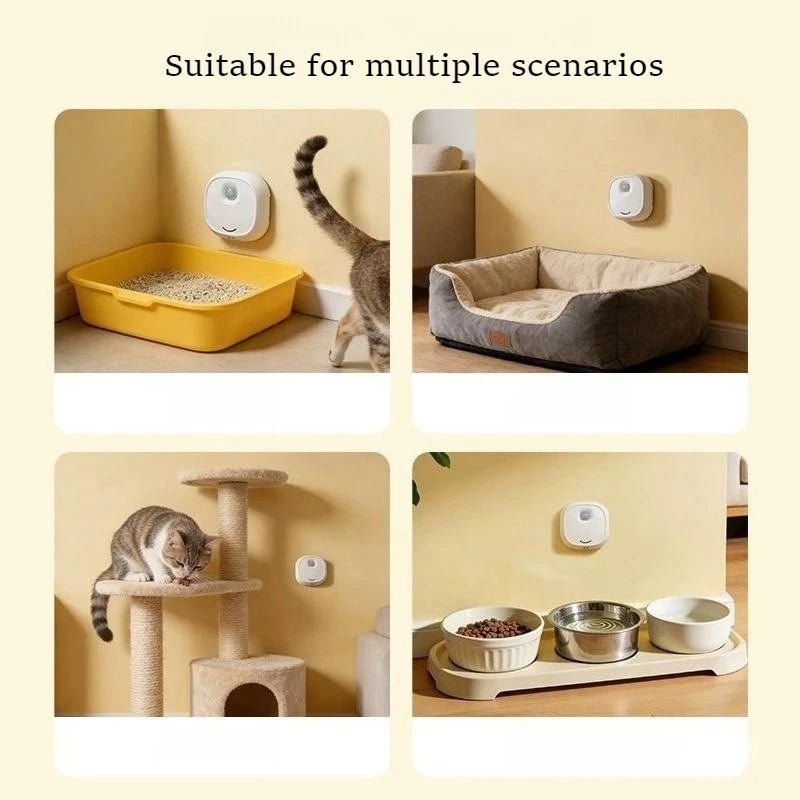 Smart Rechargeable Pet Odor Eliminator for Cat Litter Box Home Cleaning - WindFrameTech