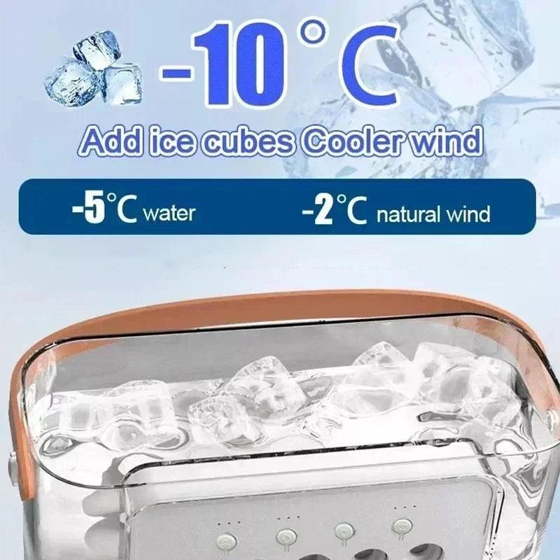 Spray fan air conditioner with LED - WindFrameTech
