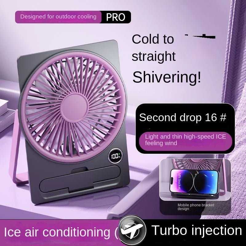 Ultra-Thin USB Card Fan, Silent Portable office fan - WindFrameTech