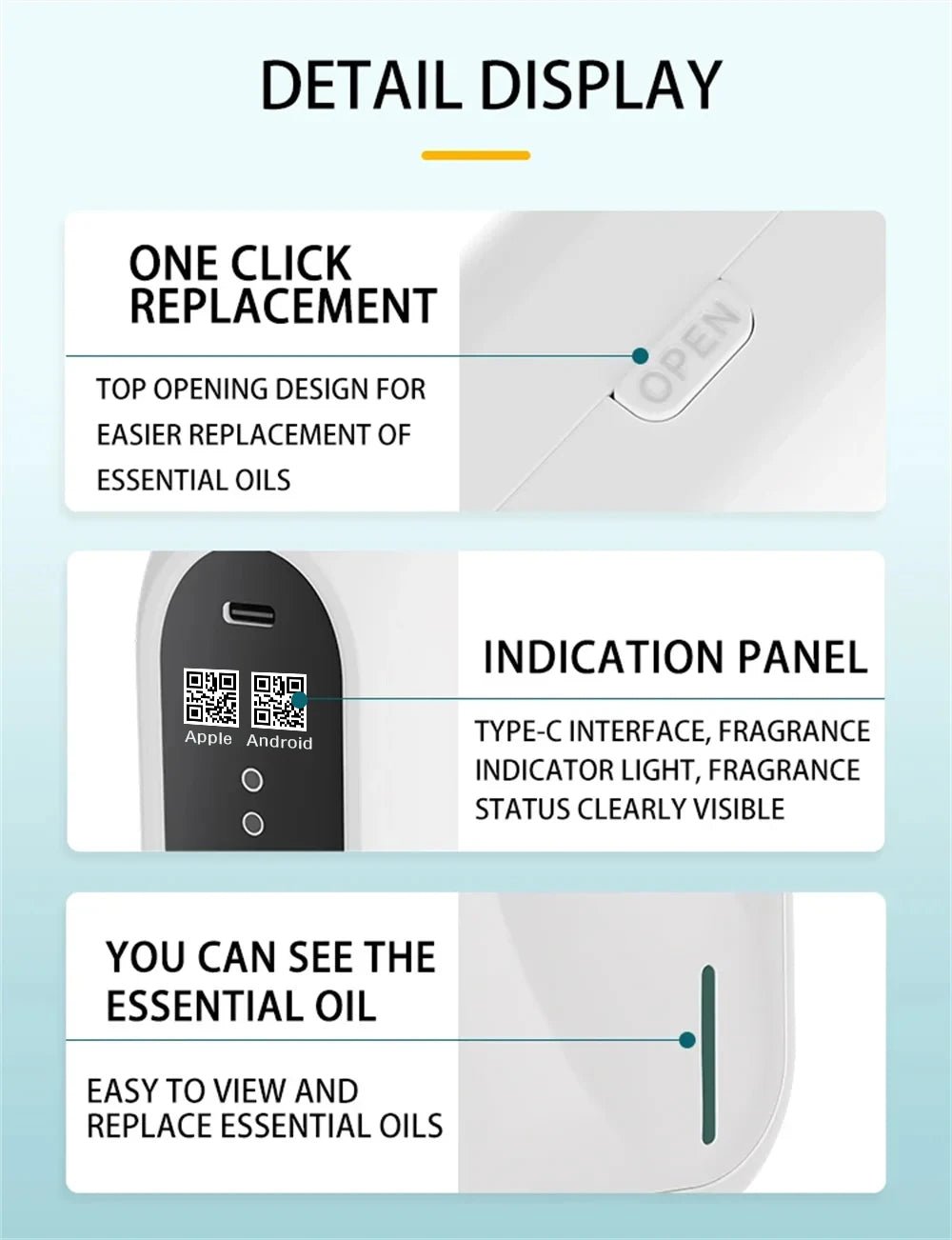 Waterless Essential Oil Scent Machine Bluetooth APP Control for Home Hotel Aroma Diffuser - WindFrameTech